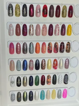 Nuancier des vernis de Nathalie