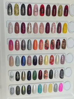 Nuancier des vernis de Nathalie